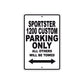 Sportster 1200 Custom Bike Parking Only All Others Will Be Towed Aluminum Metal Sign