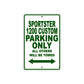 Sportster 1200 Custom Bike Parking Only All Others Will Be Towed Aluminum Metal Sign