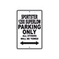Sportster 1200 Superlow Bike Parking Only All Others Will Be Towed Aluminum Metal Sign