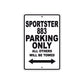Sportster 883 Bike Parking Only All Others Will Be Towed Aluminum Metal Sign
