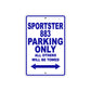 Sportster 883 Bike Parking Only All Others Will Be Towed Aluminum Metal Sign