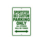 Sportster 883 Custom Bike Parking Only All Others Will Be Towed Aluminum Metal Sign