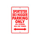 Sportster 883 Hugger Bike Parking Only All Others Will Be Towed Aluminum Metal Sign