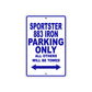 Sportster 883 Iron Bike Parking Only All Others Will Be Towed Aluminum Metal Sign