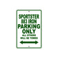 Sportster 883 Iron Bike Parking Only All Others Will Be Towed Aluminum Metal Sign