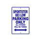 Sportster 883 Low Bike Parking Only All Others Will Be Towed Aluminum Metal Sign