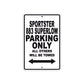 Sportster 883 Superlow Bike Parking Only All Others Will Be Towed Aluminum Metal Sign