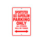 Sportster 883 Superlow Bike Parking Only All Others Will Be Towed Aluminum Metal Sign