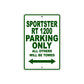 Sportster RT 1200 Bike Parking Only All Others Will Be Towed Aluminum Metal Sign