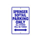 Springer Softail Bike Parking Only All Others Will Be Towed Aluminum Metal Sign