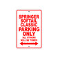 Springer Softail Classic Bike Parking Only All Others Will Be Towed Aluminum Metal Sign