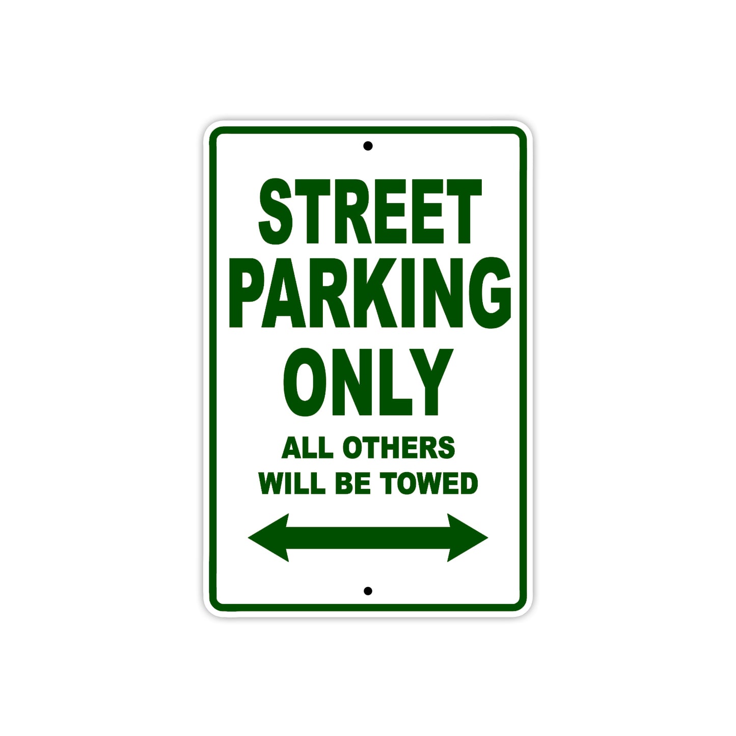 Street Motorcycle Bike Parking Only All Others Will Be Towed Aluminum Metal Sign