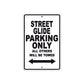 Street Glide Motorcycle Bike Parking Only All Others Will Be Towed Aluminum Metal Sign