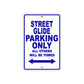Street Glide Motorcycle Bike Parking Only All Others Will Be Towed Aluminum Metal Sign