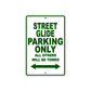 Street Glide Motorcycle Bike Parking Only All Others Will Be Towed Aluminum Metal Sign