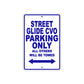 Street Glide CVO Motorcycle Bike Parking Only All Others Will Be Towed Aluminum Metal Sign