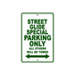 Street Glide Special Motorcycle Bike Parking Only All Others Will Be Towed Aluminum Metal Sign