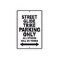 Street Glide Trike Motorcycle Bike Parking Only All Others Will Be Towed Aluminum Metal Sign