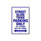 Street Glide Trike Motorcycle Bike Parking Only All Others Will Be Towed Aluminum Metal Sign