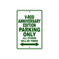 V-Rod Anniversary Edition Motorcycle Bike Parking Only All Others Will Be Towed Aluminum Metal Sign