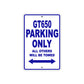 GT650 Motorcycle Bike Parking Only All Others Will Be Towed Aluminum Metal Sign