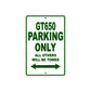 GT650 Motorcycle Bike Parking Only All Others Will Be Towed Aluminum Metal Sign