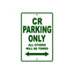 CR Motorcycle Bike Parking Only All Others Will Be Towed Aluminum Metal Sign