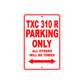 TXC 310 R Motorbike Parking Only All Others Will Be Towed Aluminum Metal Sign