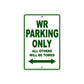 WR Motorbike Parking Only All Others Will Be Towed Aluminum Metal Sign
