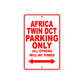 Africa Twin DCT Motorbike Parking Only All Others Will Be Towed Aluminum Metal Sign