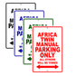 Africa Twin Manuals Motorbike Parking Only All Others Will Be Towed Aluminum Metal Sign