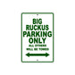 Big Ruckus Motorbike Parking Only All Others Will Be Towed Aluminum Metal Sign