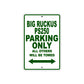 Big Ruckus PS250 Motorbike Parking Only All Others Will Be Towed Aluminum Metal Sign