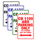 CB 1100 ABS Motorbike Parking Only All Others Will Be Towed Aluminum Metal Sign