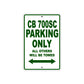 CB 700SC Motorbike Parking Only All Others Will Be Towed Aluminum Metal Sign