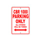 CBR 1000 Motorbike Parking Only All Others Will Be Towed Aluminum Metal Sign
