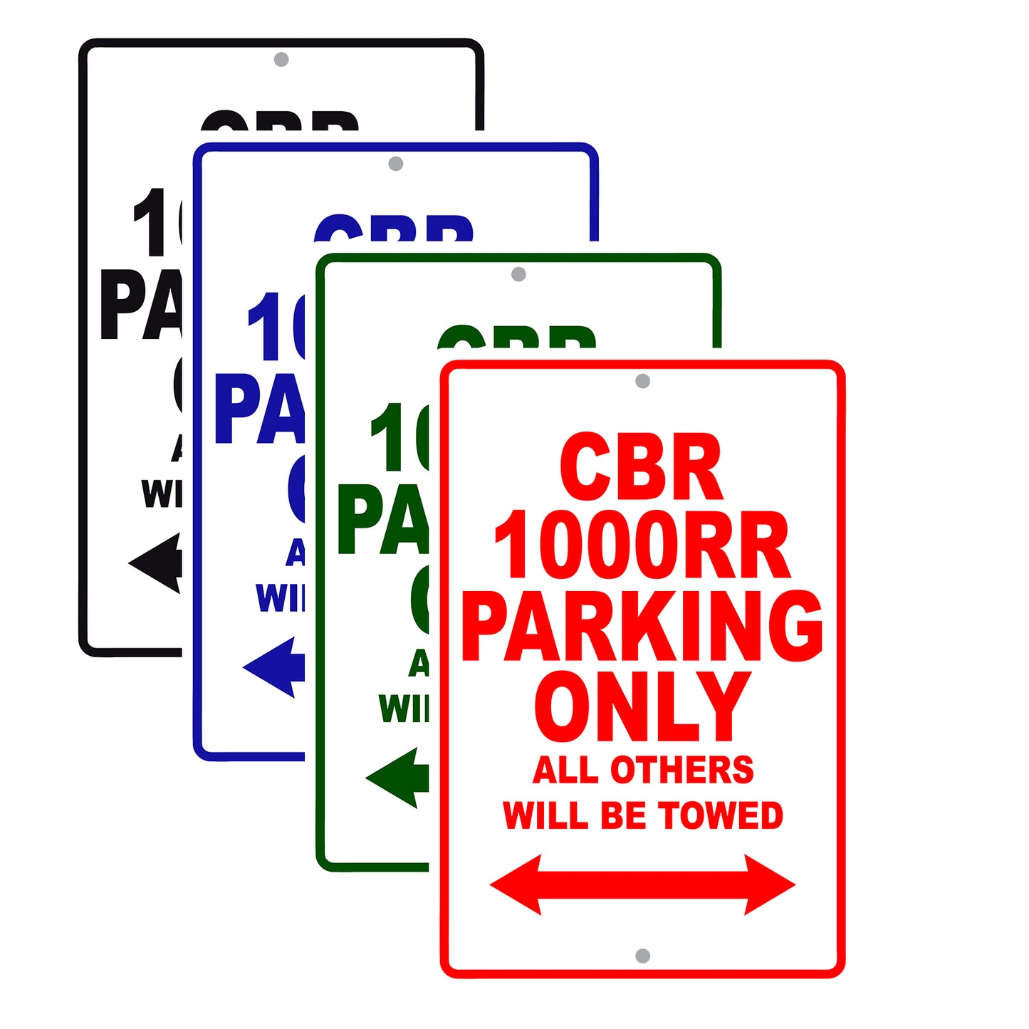 CBR 1000RR Motorbike Parking Only All Others Will Be Towed Aluminum Metal Sign