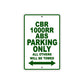 CBR 1000RR ABS Motorbike Parking Only All Others Will Be Towed Aluminum Metal Sign