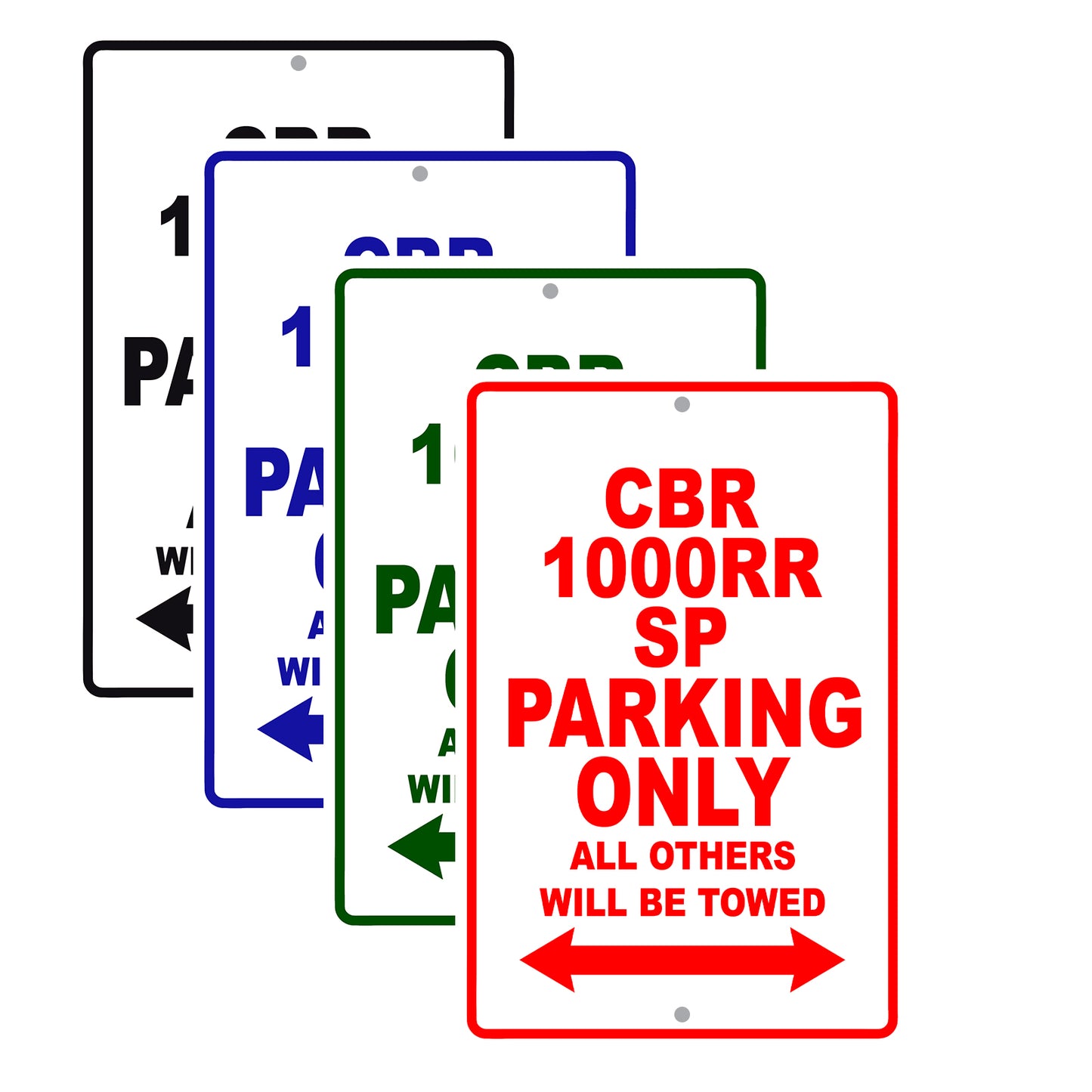 CBR 1000RR SP Motorbike Parking Only All Others Will Be Towed Aluminum Metal Sign