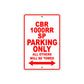 CBR 1000RR SP Motorbike Parking Only All Others Will Be Towed Aluminum Metal Sign