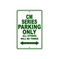 CM Series Motorbike Parking Only All Others Will Be Towed Aluminum Metal Sign