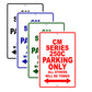 CM Series 250C Motorbike Parking Only All Others Will Be Towed Aluminum Metal Sign