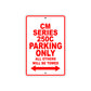 CM Series 250C Motorbike Parking Only All Others Will Be Towed Aluminum Metal Sign