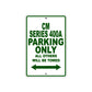 CM Series 400A Motorbike Parking Only All Others Will Be Towed Aluminum Metal Sign