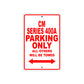 CM Series 400A Motorbike Parking Only All Others Will Be Towed Aluminum Metal Sign