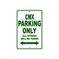CMX Motorbike Parking Only All Others Will Be Towed Aluminum Metal Sign