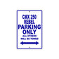 CMX 250 Rebel Motorbike Parking Only All Others Will Be Towed Aluminum Metal Sign