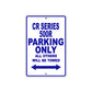 CR Series 500R Motorbike Parking Only All Others Will Be Towed Aluminum Metal Sign