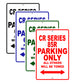CR Series 85R Motorbike Parking Only All Others Will Be Towed Aluminum Metal Sign