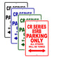 CR Series 85RB Motorbike Parking Only All Others Will Be Towed Aluminum Metal Sign